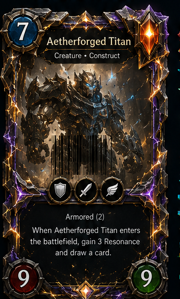 Aetherforged Titan — Legendary Creature